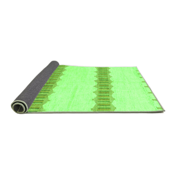 Sideview of Solid Green Modern Rug, abs1423grn