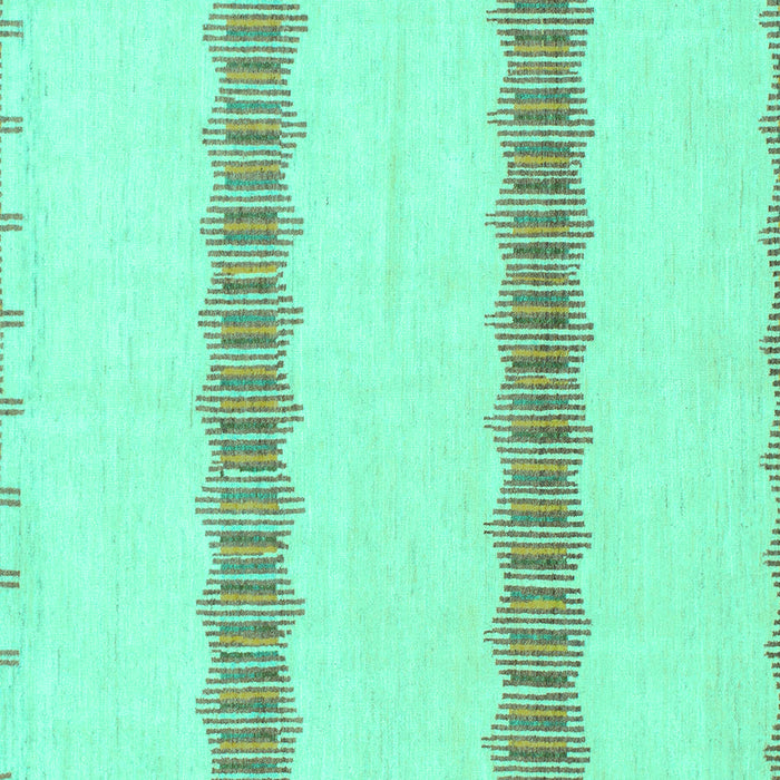 Square Machine Washable Solid Turquoise Modern Area Rugs, wshabs1423turq