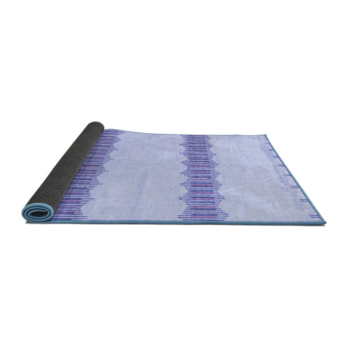Sideview of Solid Blue Modern Rug, abs1423blu