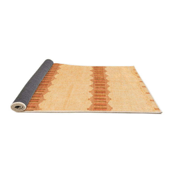 Sideview of Solid Orange Modern Rug, abs1423org