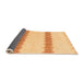 Sideview of Solid Orange Modern Rug, abs1423org