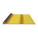 Sideview of Solid Yellow Modern Rug, abs1423yw