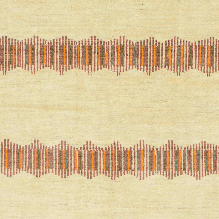 Machine Washable Abstract Sun Yellow Rug, wshabs1423