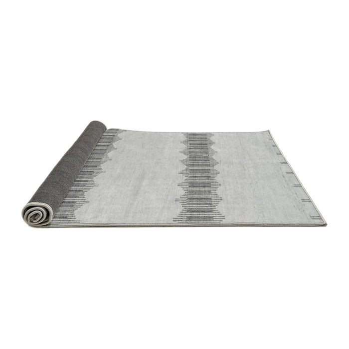 Sideview of Solid Gray Modern Rug, abs1423gry