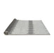 Sideview of Solid Gray Modern Rug, abs1423gry