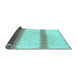 Sideview of Solid Light Blue Modern Rug, abs1423lblu