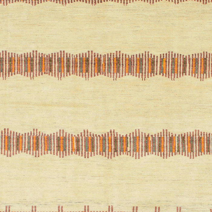 Square Abstract Sun Yellow Solid Rug, abs1423