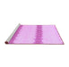 Sideview of Machine Washable Solid Purple Modern Area Rugs, wshabs1423pur