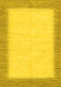 Solid Yellow Modern Rug, abs1424yw