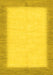 Solid Yellow Modern Rug, abs1424yw