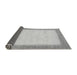 Sideview of Solid Gray Modern Rug, abs1424gry