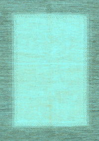 Solid Light Blue Modern Rug, abs1424lblu