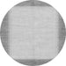 Round Solid Gray Modern Rug, abs1424gry