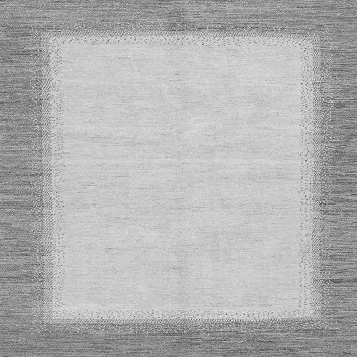 Square Solid Gray Modern Rug, abs1424gry