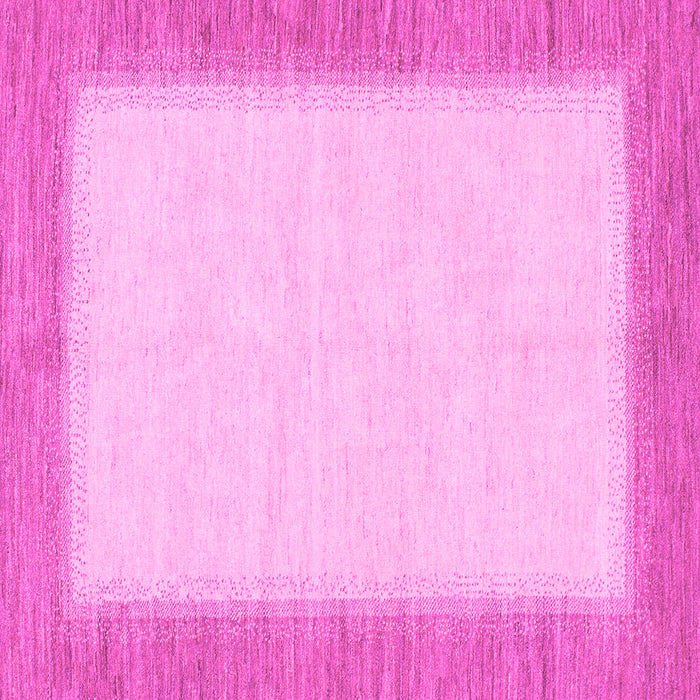 Square Machine Washable Solid Pink Modern Rug, wshabs1424pnk