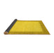 Sideview of Solid Yellow Modern Rug, abs1424yw