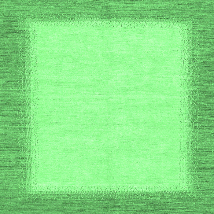 Square Solid Emerald Green Modern Rug, abs1424emgrn