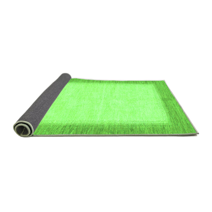 Sideview of Solid Green Modern Rug, abs1424grn