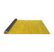 Sideview of Solid Yellow Modern Rug, abs1425yw