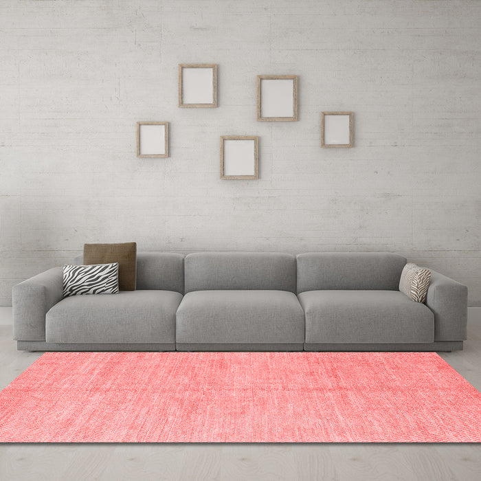 Modern Red Washable Rugs