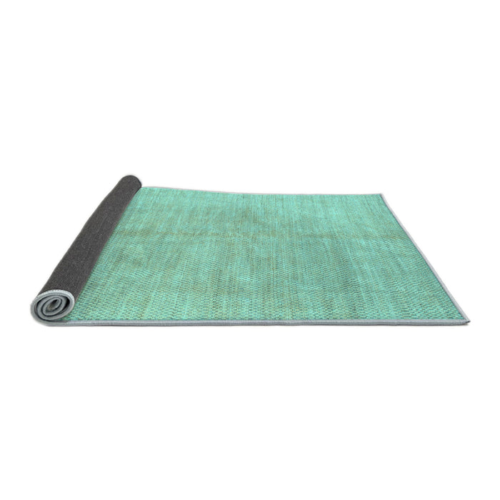 Sideview of Solid Light Blue Modern Rug, abs1425lblu