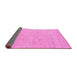 Sideview of Solid Pink Modern Rug, abs1425pnk