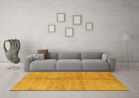 Machine Washable Abstract Yellow Modern Rug, wshabs1426yw