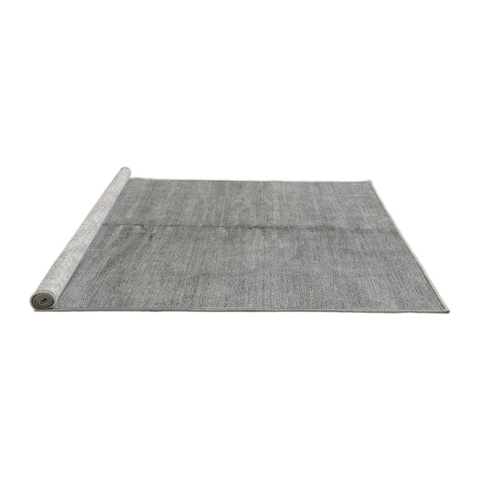 Sideview of Machine Washable Abstract Gray Modern Rug, wshabs1426gry