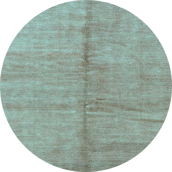 Round Machine Washable Abstract Light Blue Modern Rug, wshabs1426lblu
