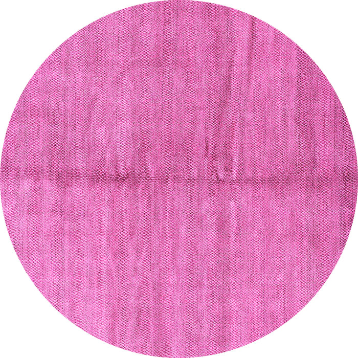 Round Abstract Pink Modern Rug, abs1426pnk