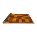 Sideview of Abstract Yellow Modern Rug, abs1427yw