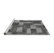 Sideview of Machine Washable Abstract Gray Modern Rug, wshabs1427gry