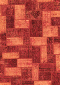 Abstract Orange Modern Rug, abs1427org