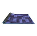 Sideview of Abstract Blue Modern Rug, abs1427blu