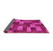 Sideview of Abstract Pink Modern Rug, abs1427pnk