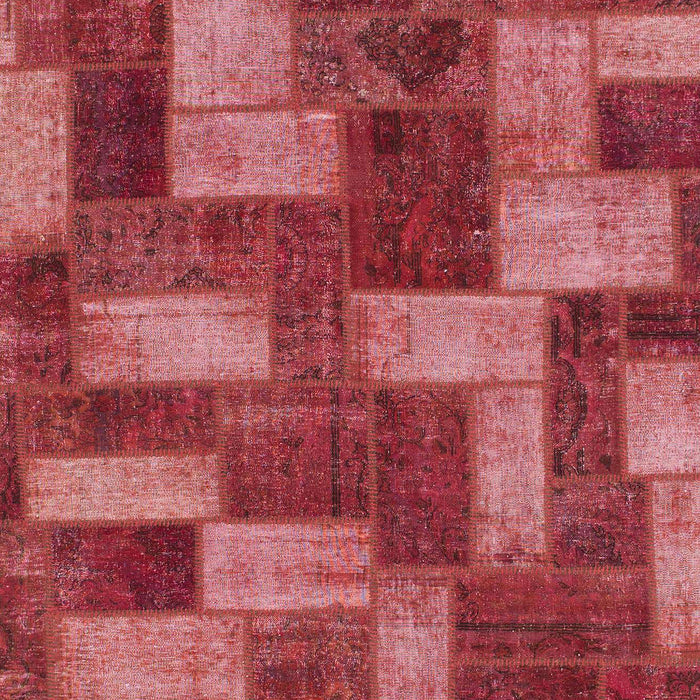 Machine Washable Abstract Red Rug, wshabs1427