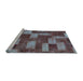 Sideview of Machine Washable Abstract Light Blue Modern Rug, wshabs1427lblu