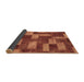 Sideview of Abstract Brown Modern Rug, abs1427brn