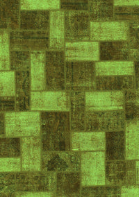 Abstract Green Modern Rug, abs1427grn