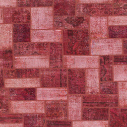 Square Abstract Red Modern Rug, abs1427
