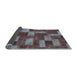 Sideview of Abstract Light Blue Modern Rug, abs1427lblu