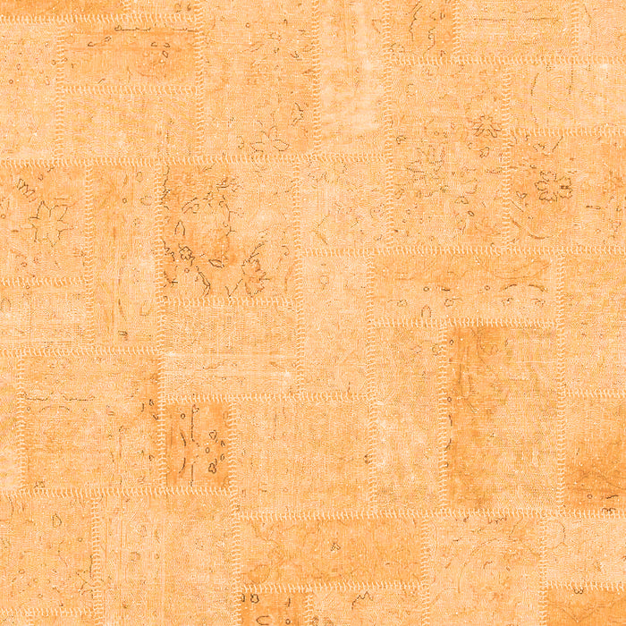 Machine Washable Solid Orange Modern Area Rugs, wshabs1428org