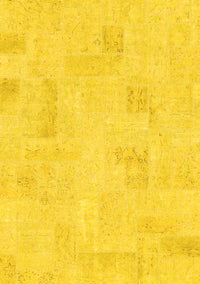 Solid Yellow Modern Rug, abs1428yw