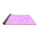 Sideview of Solid Purple Modern Rug, abs1428pur