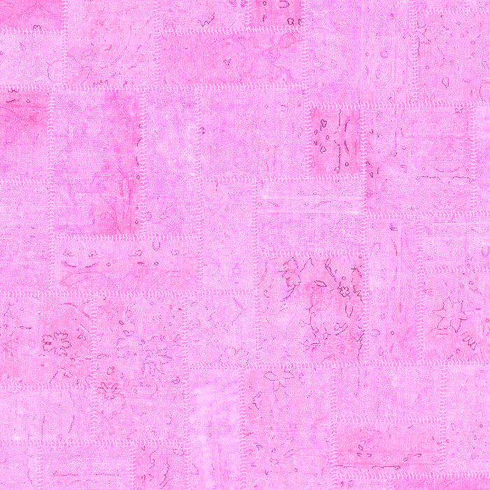 Machine Washable Solid Pink Modern Rug, wshabs1428pnk