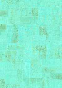 Solid Turquoise Modern Rug, abs1428turq