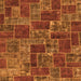 Square Abstract Orange Modern Rug, abs1429org