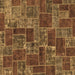 Square Machine Washable Abstract Brown Modern Rug, wshabs1429brn