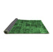 Sideview of Abstract Emerald Green Modern Rug, abs1429emgrn