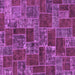 Square Abstract Purple Modern Rug, abs1429pur